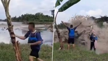 Fact Check: Viral Video Shows Boxer Punching A Banana Tree As 'Tonga Tsunami' Waves Hit Shores, Here's the Truth Behind the Clip